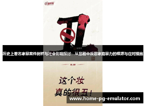 历史上著名家暴案件剖析与社会影响探讨：从悲剧中反思家庭暴力的根源与应对措施