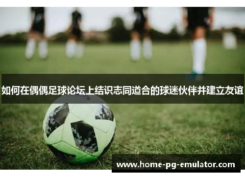 如何在偶偶足球论坛上结识志同道合的球迷伙伴并建立友谊
