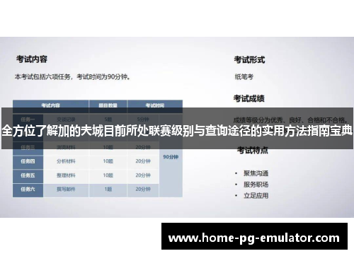 全方位了解加的夫城目前所处联赛级别与查询途径的实用方法指南宝典 全方位了解加的夫城目前所处联赛级别与查询途径的实用方法指南宝典
